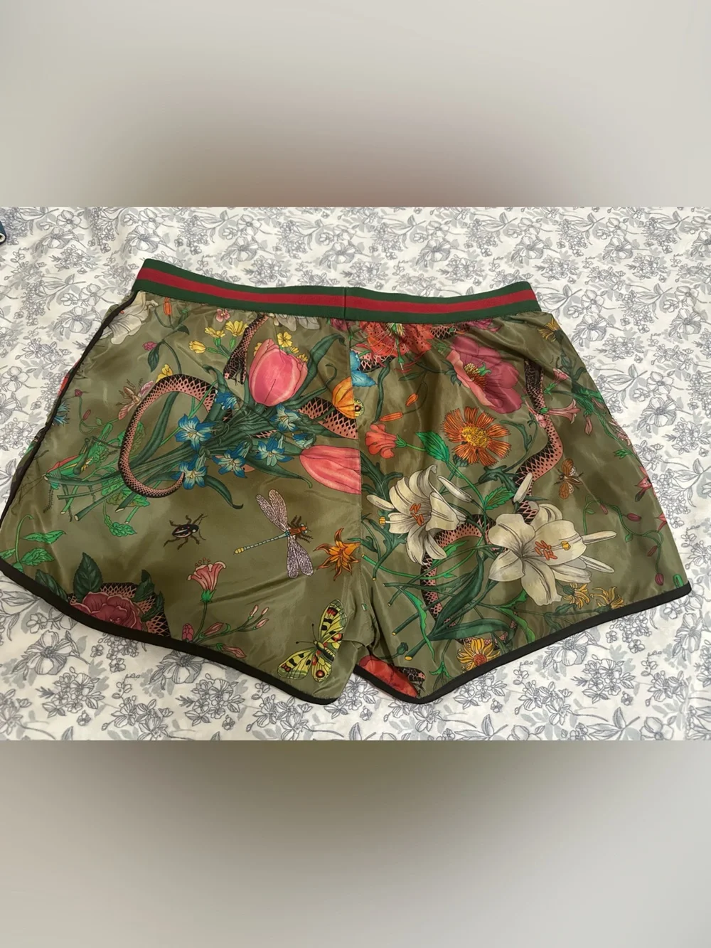 GUCCI Flora Snake swim shorts